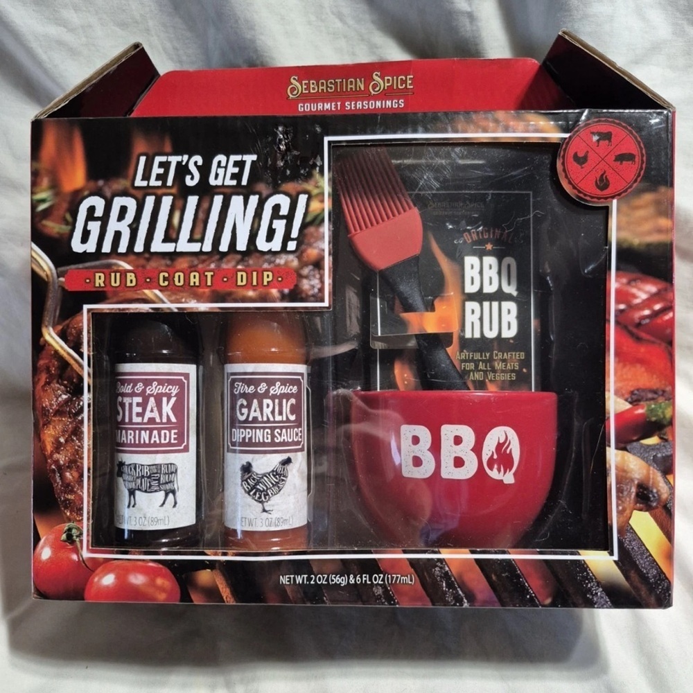 Sebastian Spice BBQ Rub and Sauce Set NEW in Box